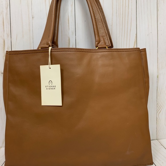 NWT Etienne Aigner Leather Tote - Picture 2 of 4
